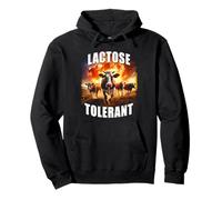 Lactose Tolerant - Funny Milk & Dairy Meme Cows Graphic Sudadera con Capucha