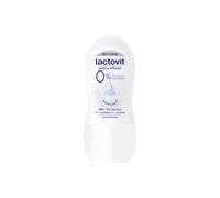 Lactovit - Desodorante Roll-On Extra Eficaz 0% Sin Sales de Aluminio ni Alcohol - Anti-irritaciones y Tecnología Invisible - Protección 48h con Suavidad y Cuidado para Piel Sensible - 50 ml