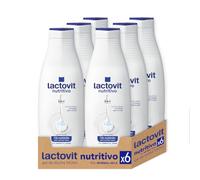 Lactovit - Gel de Ducha Nutritivo con ProLactic10 - 6 x 550 ml | Estimula la producción de colágeno y elastina. Testado bajo control dermatológico para toda la familia
