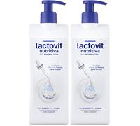 Lactovit - Leche Corporal Protectora Activit con Lactobacillus de Absorción Inmediata, 48 Horas de Nutrición y Protección, Apta para Pieles Normales - 400 ml (Paquete de 2)