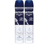 Lactovit Men - Desodorante Extra Eficaz con Microcápsulas Protect 72h - 0% Alcohol y Anti-irritaciones - Protección Duradera para Piel Masculina - Tecnología Invisible Sin Residuos - 200 ml