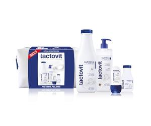 Lactovit - Neceser Set de Regalo Corporal Nutritivo con ProLactic10 | Rutina completa de higiene e hidratación para piel normal y seca, ideal para regalar