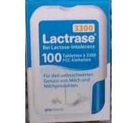 Lactrase 3300 100 Pastillas Para Intolerancia a la Lactosa 3000