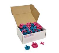 LACUNA - Lote de 90 adaptadores para tren de madera y bloques de sujeción para Brio (R) y Duplo (R), fabricado en Europa (accesorios)