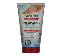 Lacura Med - Bálsamo para pies (10% urea, con dexpantenol y aceite de jojoba, glicerina, piel seca, vegana, 150 ml, 2 unidades)