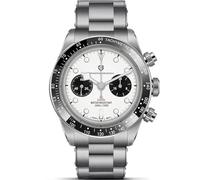 LACZ DENTON Pagani Design 1718 Panda Dial - Reloj cronógrafo para hombre con movimiento japonés VK64 de acero sin rigidez, resistente al agua hasta 100 m, reloj casual para hombre, blanco-1