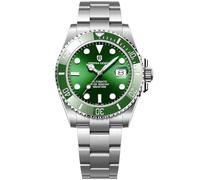 LACZ DENTON Pagani Design PD1639 - Reloj de pulsera mecánico para hombre, bisel de cerámica, reloj automático de cristal de zafiro, resistente al agua, 100 m, movimiento japonés NH35A, Verde, Reloj