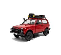 Lada Niva 1980 Rojo Con Portaequipajes Coche De Modelo 1:18 Solido