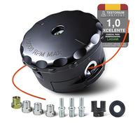 LADAMI Cabezal de hilo para desbrozadora, accesorios con sistema Tap & Go M10 x 1,25, bobina de hilo universal