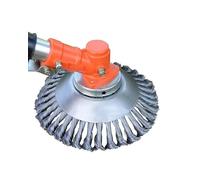 LADAMI Cepillo de malas hierbas profesional para desbrozadoras, Cepillo para Desbrozadora,desbrozadoras de cepillo de alambre de 25,4 x 200 mm eliminación efectiva de malezasy musgo