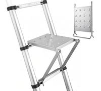 Ladder Platforms - Metal Heavy Duty Adjustable Stand System with Ladder Attachments, Ideal For Painters DIY Home Projects Working Home Firefighting Lift, Durable and Stable Elevated Work For