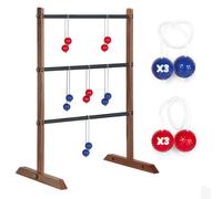 Ladder Toss® | Juego de Puntería de Madera para Adultos | 1 Escalera + 6 Bolas + 1 Funda Protectora | Juego de Lanzamiento | Juego Exterior al Aire Libre | Pelotas de Golf | OriginalCorner®