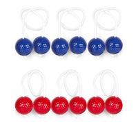 Ladder Toss® | Set de 6 Bolas Oficiales | 3 Azules, 3 Rojas | Juego de Habilidad para Adultos | Juegos de Lanzamiento | Juguete al Aire Libre | Bola de Golf | OriginalCorner®