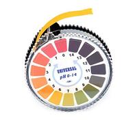 Laddup Papel indicador para Papel rápido, indicador PH 1-14 Indicador PH Papel de Prueba de tornasol Tiras reactivas de orina 5m de Largo para orina Saliva Laboratorio de Agua Potable