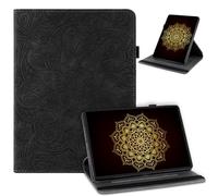 laddutoi Funda para iPad Air 11 Pulgadas M4/M3/M2 2026/2025/2024, iPad Air 5/4 2022/2020 10.9”, Carcasa de Cuero PU con Soporte Giratorio de 360° y Ranura, Protectora Funda para iPad Air 11, Negro