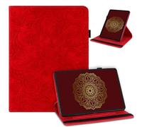 laddutoi Funda para Lenovo Idea Tab Plus 12,1 Pulgadas 2025 / Tab K12, Carcasa de Cuero PU con Soporte Giratorio de 360° y Ranura, Protectora Funda para Lenovo Idea Tab Plus 12.1, Rojo