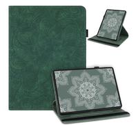 laddutoi Funda para Samsung Galaxy Tab A 10.5 2018 SM-T590/T595, Carcasa de Cuero PU con Soporte Giratorio de 360° y Ranura, Protectora Funda para Samsung Galaxy Tab A 10.5 Pulgadas, Verde