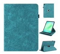 laddutoi Funda para Samsung Galaxy Tab A11 2025/A9 2023 8.7", Carcasa de Cuero PU con Soporte Giratorio de 360° y Ranura, Cover Protectora Funda para Tab A11/A9 SM-X133/X135/X110/X115, Azul