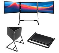 LADECNERHT 15,6" Extensor De Pantalla Triple para Portátil, Monitor Portátil Fhd 1080p con USB-C Y HDMI, Plug & Play, Compatible con Mac/Windows Y Portátiles De 13 a 17,3 Pulgadas