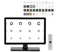 LADECNERHT 18,5/21,5 Pulgadas Tabla De Agudeza Visual Digital óptica LCD, Tabla De Optotipos Inteligente, Proyector para Pruebas De Optometría, para Clínicas Oftalmológicas 18.5in
