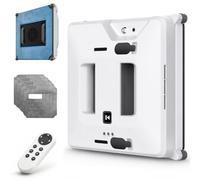 LADECNERHT Robot Limpiador de Ventanas, Robot Automático para Limpiar Cristales con Succión de 2800 Pa, 2 Boquillas de Pulverización, 3 Modos, para Ventanas Altas, Azulejos y Puertas de Cristal