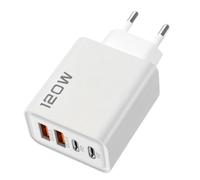 Ladegerät-Stecker Für Mobiltelefone - 120W 5V2A 4 Port Netzteil,Wand-Steckernetzteil,geeignet Für Handys, Tablets, Zuhause, Reisen, Urlaub, Wohnung, Hotel, Studentenwohnheim