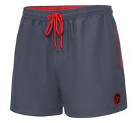 Ladeheid Bañador Hombre Natación, Secado Rápido con Forro Interior de Malla, Short Deportivo con Bolsillos Laterales y Traseros, Cintura Elástica, Tejido Transpirable LA40-199 (Jeans Oscuro, 4XL)