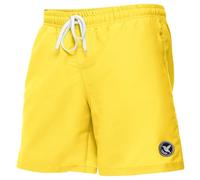 Ladeheid Bañador Hombre, Short de Natación con Secado Rápido, Forro de Malla Interior, Pantalón Corto con Bolsillos Laterales y Traseros, Cintura Elástica Ajustable LA40-129 (Amarillo, 5XL)