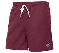 Ladeheid Bañador Hombre, Short de Natación con Secado Rápido, Forro de Malla Interior, Pantalón Corto con Bolsillos Laterales y Traseros, Cintura Elástica Ajustable LA40-129 (Borgoña, XXL)