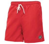 Ladeheid Bañador Hombre, Short de Natación con Secado Rápido, Forro de Malla Interior, Pantalón Corto con Bolsillos Laterales y Traseros, Cintura Elástica Ajustable LA40-129 (Rojo, S)