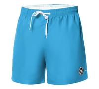 Ladeheid Bañador Hombre Short Deportivo de Baño con Forro Interior de Malla, Secado Rápido, Cintura con Cordón y Bolsillos, Cómodo para Playa, Piscina o Gimnasio LA40-198 (Azul Claro, 3XL)