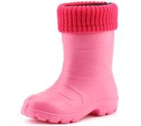 Ladeheid Botas de Agua Antideslizantes en EVA Unisex Niños Niñas LA845KIDS (Rosa1025/Rosa, 30 EU)