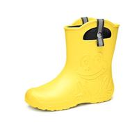 Ladeheid Botas de Agua Mujer Térmicas - Botines Mujer Invierno con Forro Extraíble, Zapatos de Lluvia EVA Ultraligeras, Impermeables y Cálidos para Todo el Año LA-CA-23 (Amarillo, 38/39 EU)
