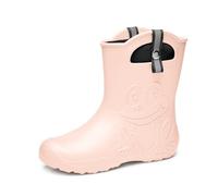 Ladeheid Botas de Agua Mujer Térmicas - Botines Mujer Invierno con Forro Extraíble, Zapatos de Lluvia EVA Ultraligeras, Impermeables y Cálidos para Todo el Año LA-CA-23 (Rosa Empolvado, 36/37 EU)