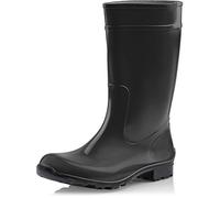 Ladeheid Botas de Agua para Mujeres Zapatos Antideslizantes e Impermeables en Botas de Goma PVC para Mujer Women rubberboots LA-967 (Negro/Negro, 40 EU)