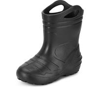 Ladeheid Botas de Agua para niños de Lluvia Unisexo Zapatos Impermeables de Niñas Botas de Goma EVA Kids Rainboots para Adolescentes KL051-S (Negro, 28 EU)