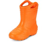 Ladeheid Botas de Agua para niños de Lluvia Unisexo Zapatos Impermeables de Niñas Botas de Goma EVA Kids Rainboots para Adolescentes KL051-S (Naranja, 27 EU)