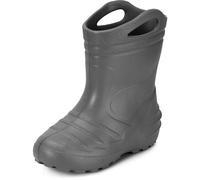 Ladeheid Botas de Agua para niños de Lluvia Unisexo Zapatos Impermeables de Niñas Botas de Goma EVA Kids Rainboots para Adolescentes KL051-S (Grafito, 34 EU)