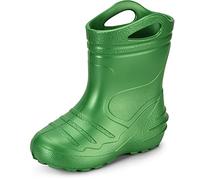 Ladeheid Botas de Agua para niños de Lluvia Unisexo Zapatos Impermeables de Niñas Botas de Goma EVA Kids Rainboots para Adolescentes KL051-S (Verde Esmeralda, 27 EU)