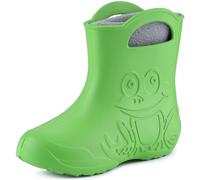Ladeheid Botas de Agua para Niños en EVA para Invierno Botas de Goma Infantiles con Forro removible Impermeables Calzado para niños y niñas LA-CA-03 (Verde/Gris, 24/25 EU)