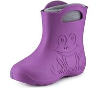 Ladeheid Botas de Agua para Niños en EVA para Invierno Botas de Goma Infantiles con Forro removible Impermeables Calzado para niños y niñas LA-CA-03 (Lilla, 22/23 EU)
