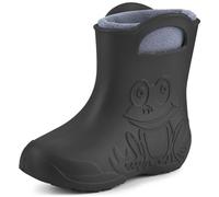 Ladeheid Botas de Agua para Niños en EVA para Invierno Botas de Goma Infantiles con Forro removible Impermeables Calzado para niños y niñas LA-CA-03 (Carbone, 28/29 EU)