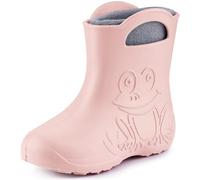 Ladeheid Botas de Agua para Niños en EVA para Invierno de Goma Infantiles con Forro removible Botas Impermeables Calzado para niños y niñas LA-CA-03 (Polvo Rosa, 30/31 EU)