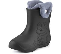 Ladeheid Botas de Agua para niños en EVA Unisexo Botas de Lluvia Forradas Zapatos Infantiles Calzado para Invierno Impermeable Rainboots LA-CA-04 (Carbone, 30/31 EU)