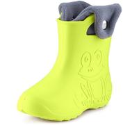 Ladeheid Botas de Agua para niños en EVA Unisexo Botas de Lluvia Forradas Zapatos Infantiles Calzado para Invierno Impermeable Rainboots LA-CA-04 (Lima, 24/25 EU)