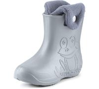Ladeheid Botas de Agua para niños en EVA Unisexo Botas de Lluvia Forradas Zapatos Infantiles Calzado para Invierno Impermeable Rainboots LA-CA-04 (Gris, 34/35 EU)