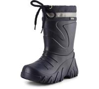 Ladeheid Botas de Agua Termicas en EVA Unisex Niños Niñas Grizzly 835 (Negro/Destello, 32/33 EU)