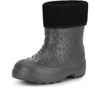 Ladeheid Botas de Agua Termicas en EVA Unisexo Niños Niñas LADW007 (Grafito 9490, 34/35 EU)