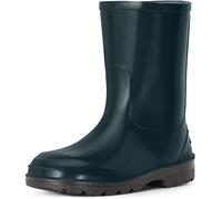 Ladeheid Botas de Agua Zapatos con Suela Antideslizante Botas de Goma Lluvia para Niña Unisex Rainboots de Caucho para Niños Botines para Niñas LA-939 (Verde Oscuro, 32 EU)