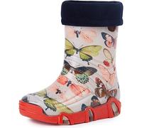 Ladeheid Botas de Agua Zapatos de Seguridad Calzado Unisex Niños Niñas Swk 28 (Mariposa, 23/24 EU)